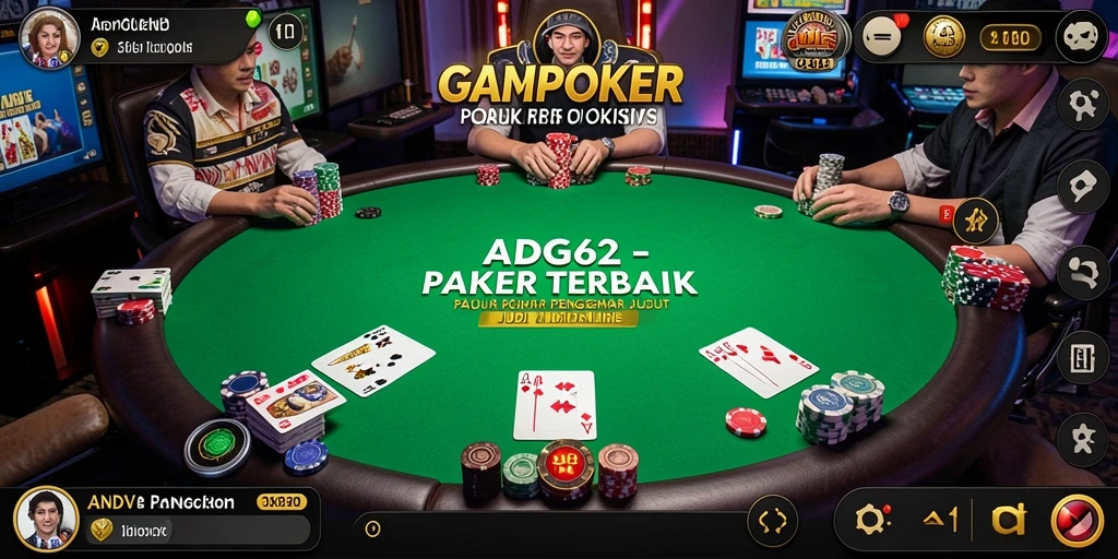 Screenshot gameplay Poker yang menarik di ADG62.
