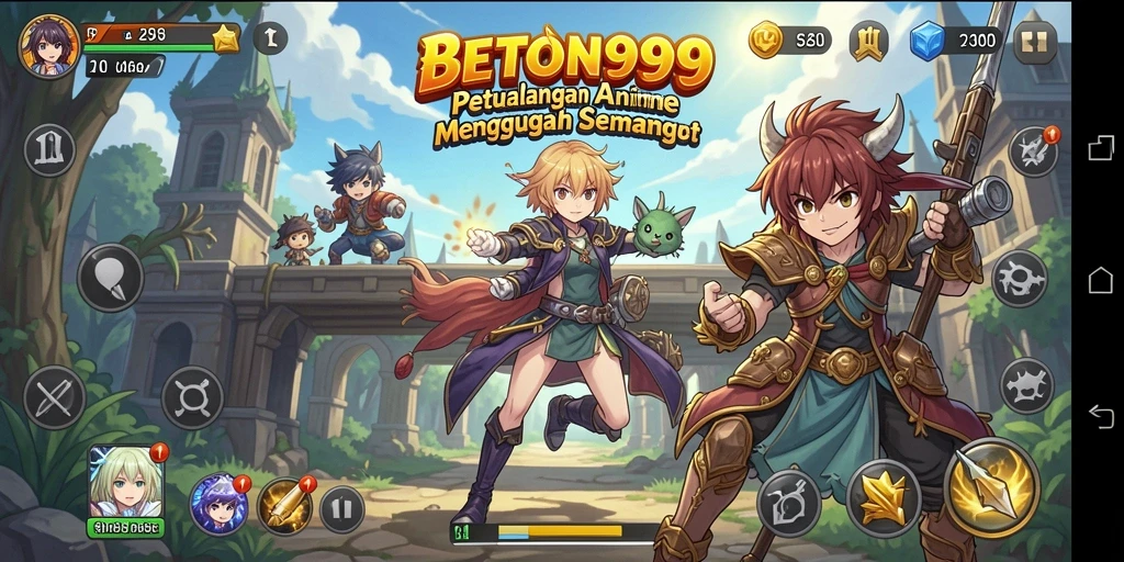 Gameplay menarik BETON999 dengan karakter anime yang hidup.