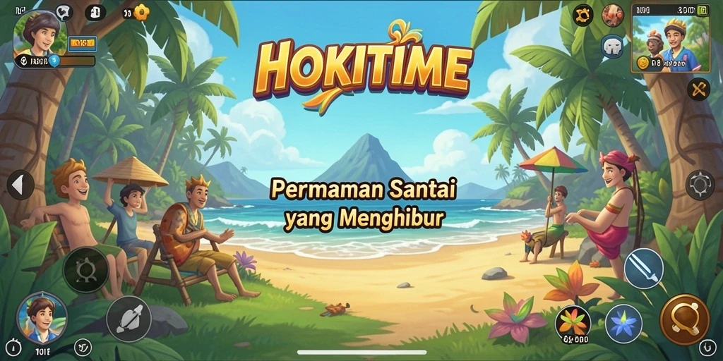 Tampilan menarik dari gameplay HOKITIME saat menyelesaikan level.