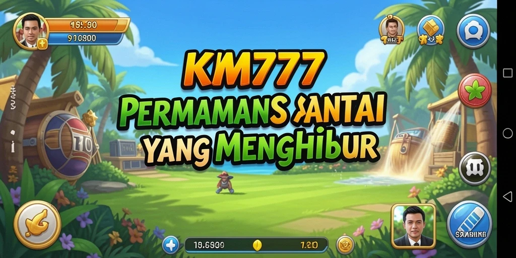 Tampilan gameplay KM777 yang menyenangkan dan penuh warna.