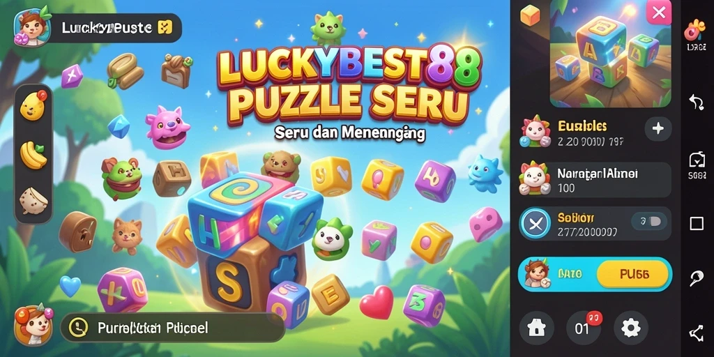 Tampilan gameplay seru di LUCKYBEST88 dengan berbagai teka-teki menarik.