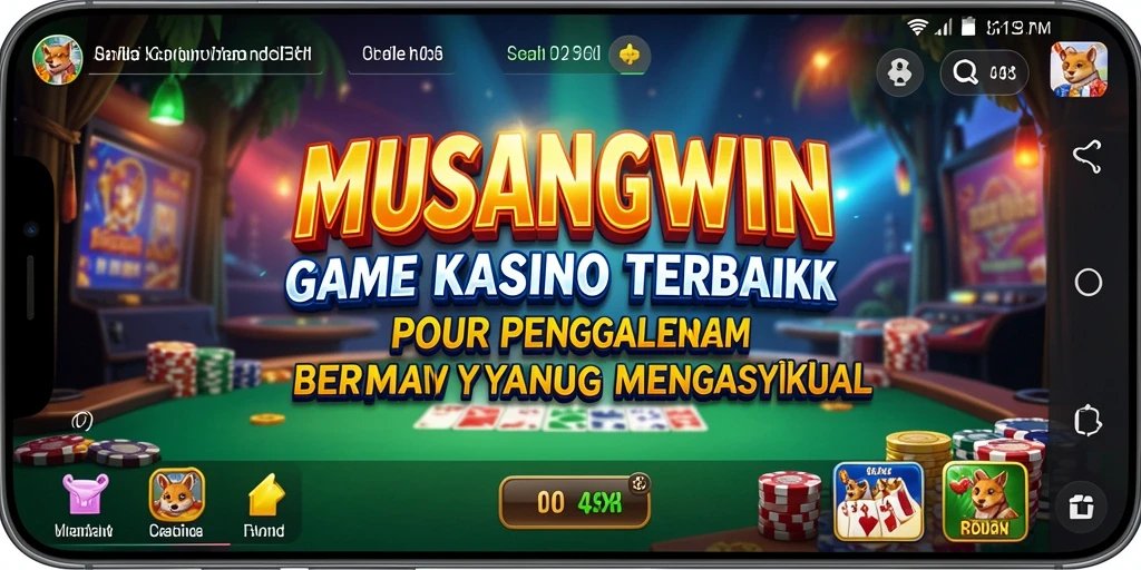 Tampilan menarik gameplay Kasino MUSANGWIN yang mendebarkan.