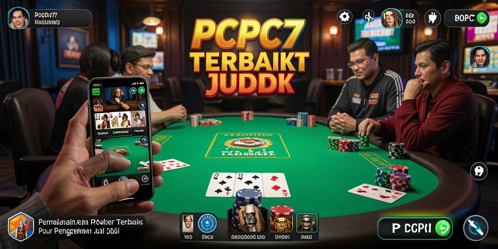 Screenshot PCPC7 menampilkan gameplay Poker yang seru dan interaktif.