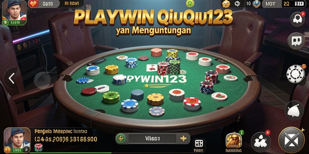 Screenshot utama PLAYWIN123 menampilkan gameplay QiuQiu yang seru.