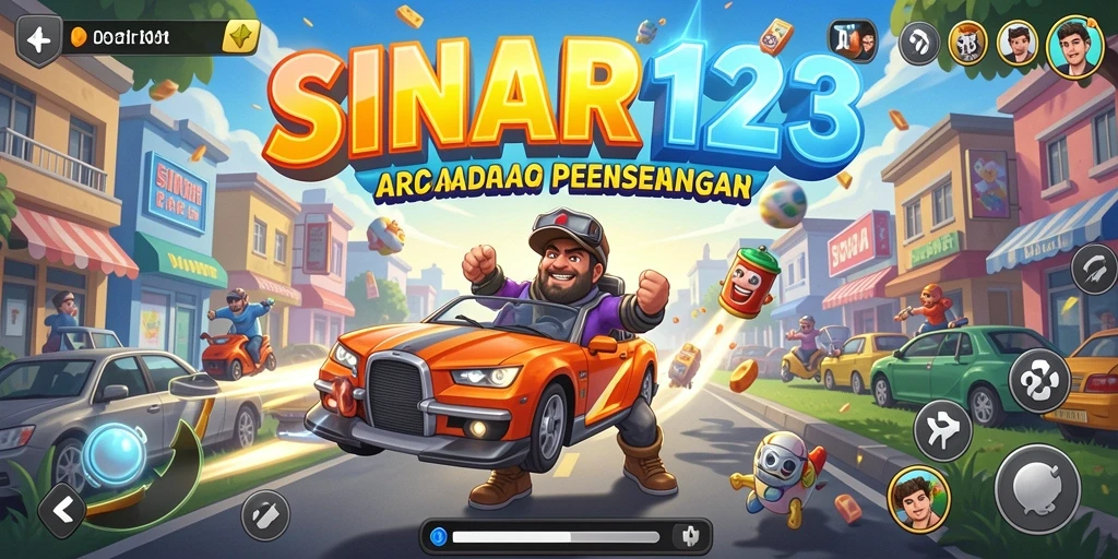 Tampilan karakter dan gameplay seru dalam SINAR123.