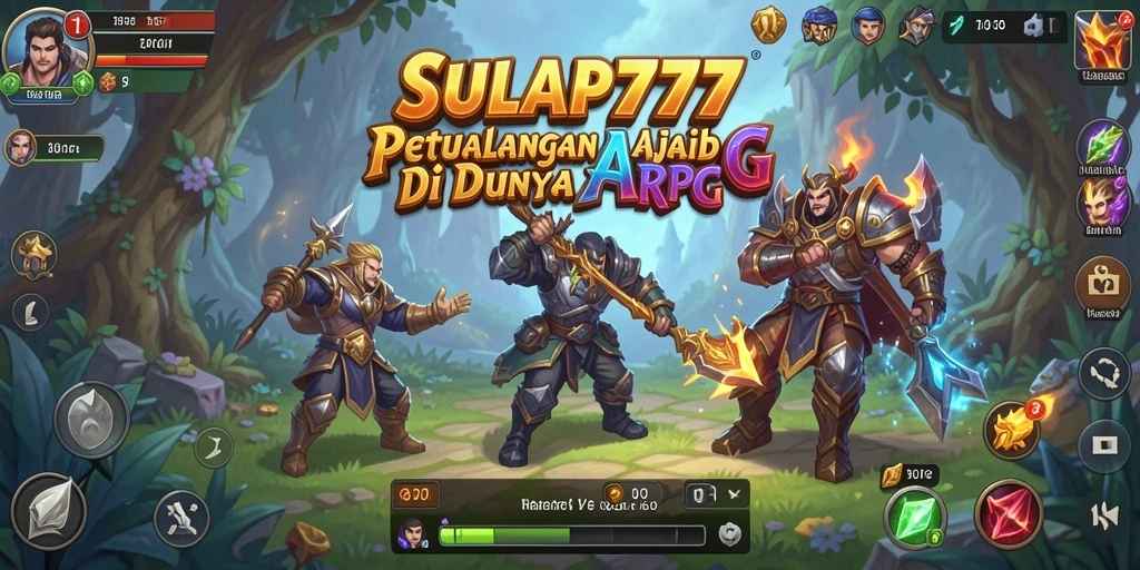 Screenshot utama SULAP777 menampilkan aksi seru dalam pertempuran ARPG.