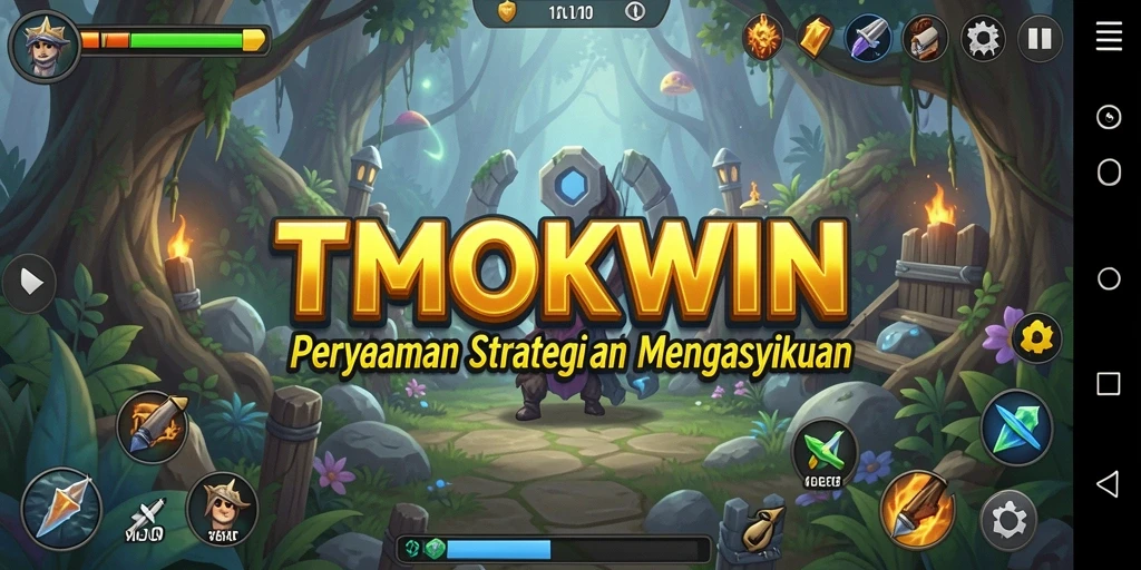Tampilan gameplay yang menantang dan strategis dari TMOKWIN.