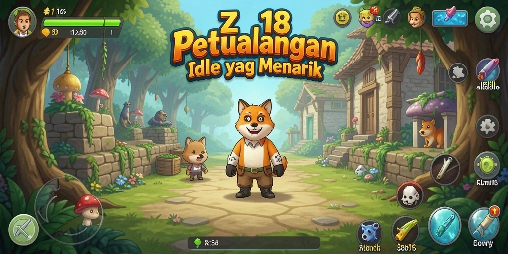 Tampilan gameplay Z18 yang menarik dari dalam dunia Idle.